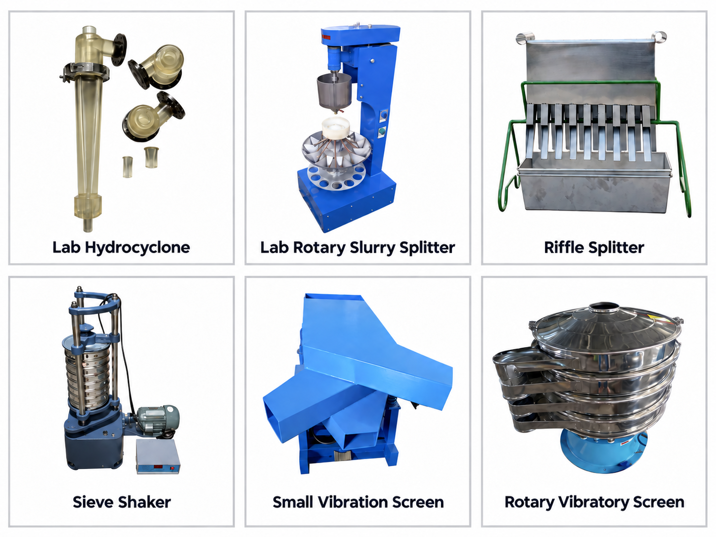 Laboratory screening and classification equipment